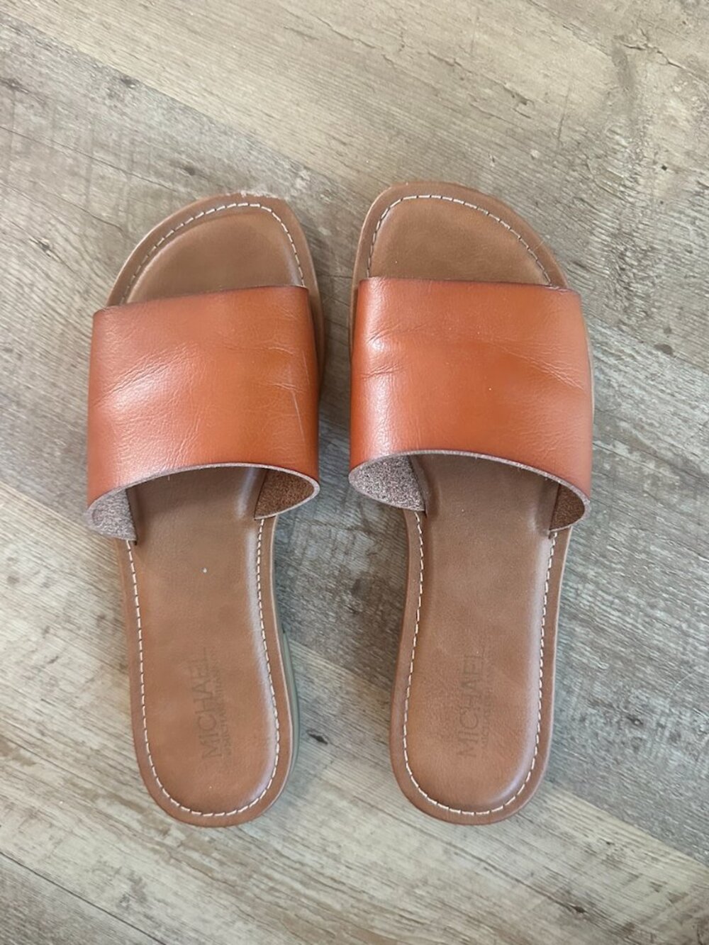 Brown Slide Sandals